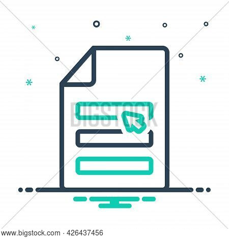 Mix Icon For Namespace Document Arrow Paper Form