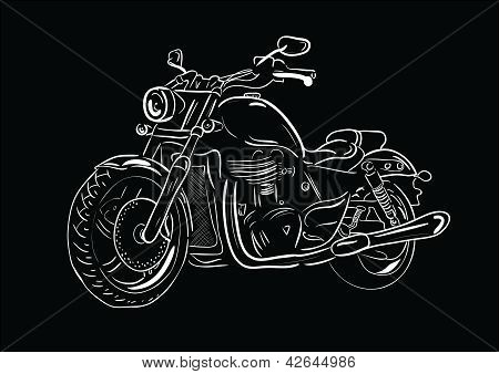 Schets motorfiets