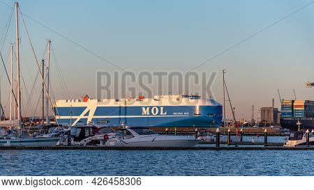 Melbourne, Victoria / Australia - 10/29/2019 The Port Of Melbourne Is The Largest Port For Container