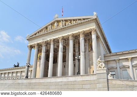 Austria. Wonderful Architecture Of Vienna In A Sunny Summer Day