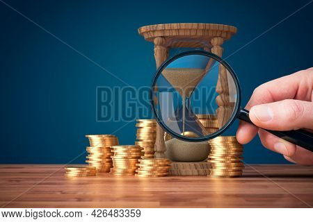 Time Is Money - Time Management Concept. Efficiency And Productivity Improvement Bring More Earnings