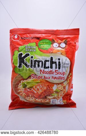 Manila, Ph - July 9 - Nongshim Kimchi Noodle Soup On July 9, 2021 In Manila, Philippines.