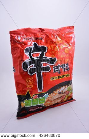 Manila, Ph - July 9 - Nongshim Shin Ramyun On July 9, 2021 In Manila, Philippines.