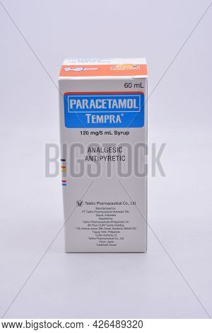 Manila, Ph - July 9 - Tempra Paracetamol Children Syrup On July 9, 2021 In Manila, Philippines.