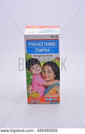 Manila, Ph - July 9 - Tempra Paracetamol Children Syrup On July 9, 2021 In Manila, Philippines.