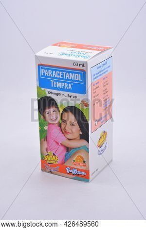 Manila, Ph - July 9 - Tempra Paracetamol Children Syrup On July 9, 2021 In Manila, Philippines.