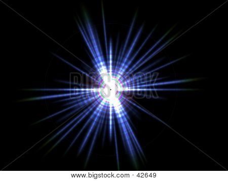 Estrella azul generado