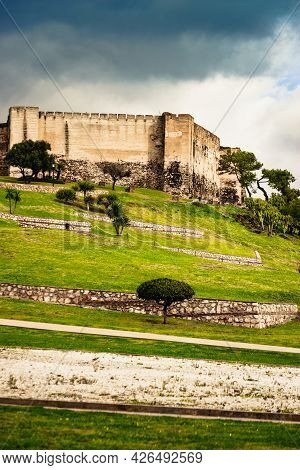 Sohail Castle In Fuengirola, Malaga Spain. Tourist Attraction, Place To Visit. Holidays On Costa Del