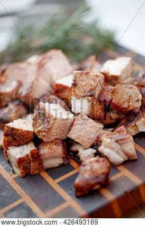 Grilled Beef Steaks With . High Quality Photo