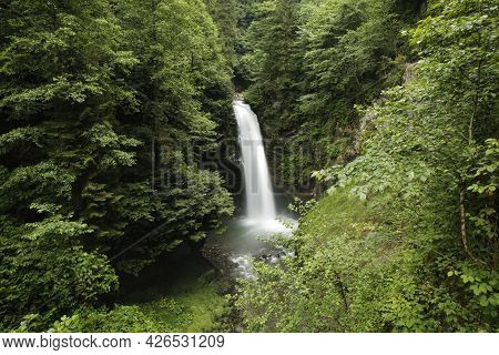 Rize Camlihemsin Palovit Falls, Turkey, Waterfall View