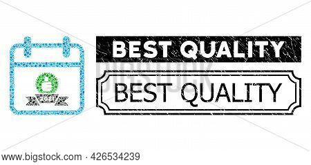 Collage 2021 Award Calendar Day Constructed From Rectangle Elements, And Black Grunge Best Quality R