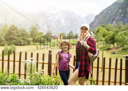 Theth, Albania, Tourists Exploring The Beautiful Albanian Nature