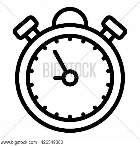 Stopwatch Icon Outline Vector. Time Deadline. Stop Chronometer
