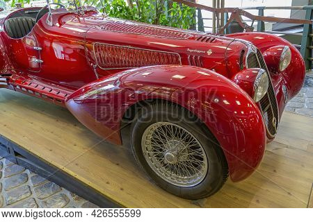 Rare Retro Automobile Of The Past Century In The Vehicle Museum