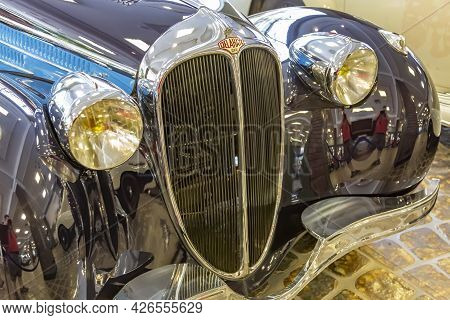 Rare Retro Automobile Of The Past Century In The Vehicle Museum