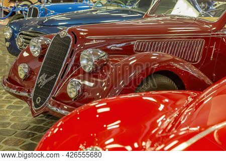 Rare Retro Automobile Of The Past Century In The Vehicle Museum