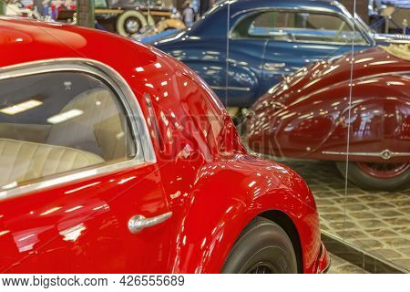 Rare Retro Automobile Of The Past Century In The Vehicle Museum