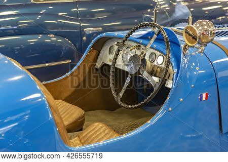 Rare Retro Automobile Of The Past Century In The Vehicle Museum