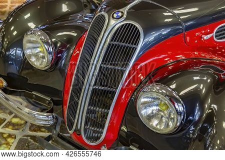 Rare Retro Automobile Of The Past Century In The Vehicle Museum