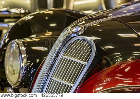 Rare Retro Automobile Of The Past Century In The Vehicle Museum