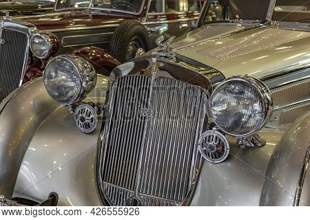 Rare Retro Automobile Of The Past Century In The Vehicle Museum