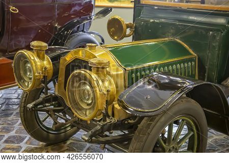 Rare Retro Automobile Of The Past Century In The Vehicle Museum