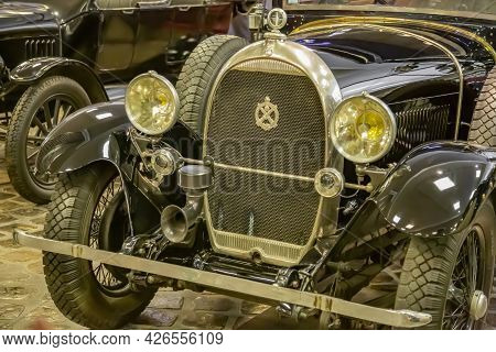 Rare Retro Automobile Of The Past Century In The Vehicle Museum