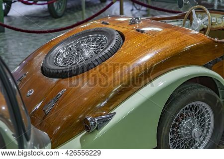 Rare Retro Automobile Of The Past Century In The Vehicle Museum