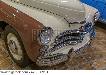 Rare Retro Automobile Of The Past Century In The Vehicle Museum