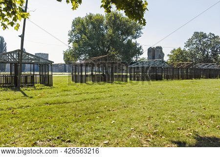 Ruins Of Smederevo Fortress In Town Of Smederevo, Serbia