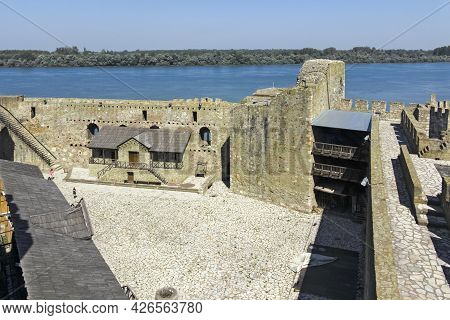 Ruins Of Smederevo Fortress In Town Of Smederevo, Serbia