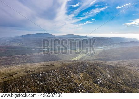 Aerial View Of Slieve Tooey By Ardara In County Donegal - Ireland