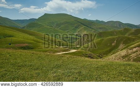 Winding Road In The Dagestan Mountains