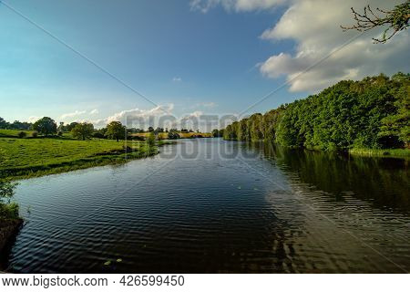 Lake In National Forest In England Near City Ashby