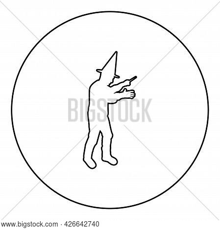 Wizard Holds Magic Wand Trick Waving Sorcery Concept Magician Sorcerer Fantasy Person Warlock Man In