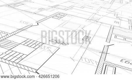 Architectural Plan .house Plan Project .engineering Design .industrial Construction Of Houses .3d Il