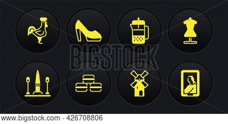 Set Place De La Concorde, Mannequin, Macaron Cookie, Windmill, French Press, Woman Shoe, Portrait Mu