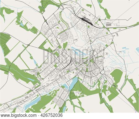 Map Of The City Of Balti, Moldova