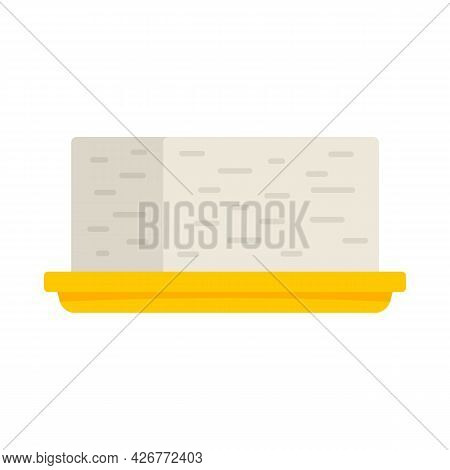 Greek Feta Icon. Flat Illustration Of Greek Feta Vector Icon Isolated On White Background