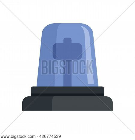 Police Beacon Icon. Flat Illustration Of Police Beacon Vector Icon Isolated On White Background