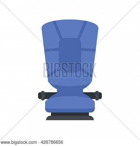 Restraint Baby Car Seat Icon. Flat Illustration Of Restraint Baby Car Seat Vector Icon Isolated On W
