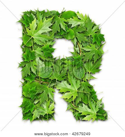 Lettres de feuilles