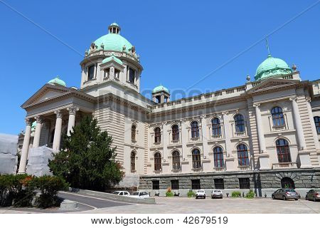 Parlament Srbska v Bělehradě