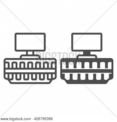Hdmi Connector Line And Solid Icon, Tv Accessories Concept, Hd Multimedia Interface Connector Vector