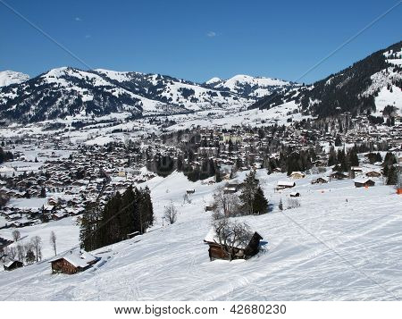 Gstaad und Skipiste