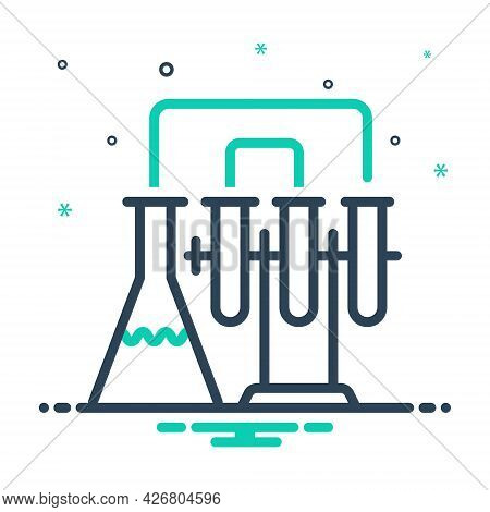 Mix Icon For Lab Patholology Laboratory Pharmaceutical Research Experiment Test-tube Medical Testing
