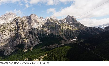 Amazing View Of Mountain In Albanian Alps