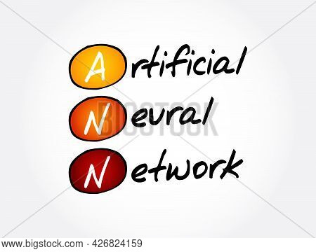 Ann - Artificial Neural Network Acronym, Technology Concept Background