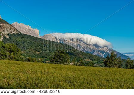 Landscape View At Saint Baudille Et Pipet, Local Authorities Association Of Trieves In Vercors, Fren