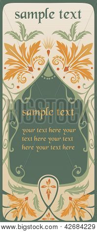 Cartão Retro Vintage